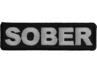 Sober Patch | Embroidered Patches