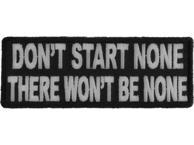 Start None There Won't Be None Patch