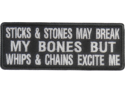 Sticks And Stones Patch | Embroidered Patches