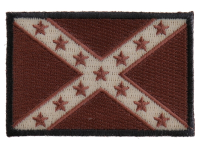 Subdued Brown Confederate Flag Patch