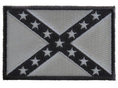 Subdued Gray Confederate Flag Patch