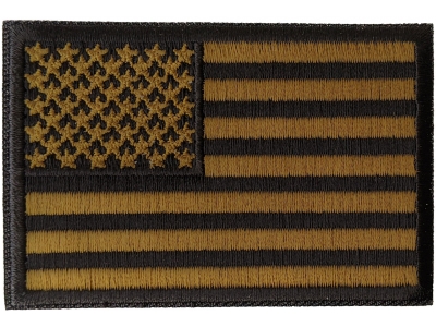 Subdued Green US Flag Patch | Embroidered Patches