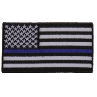 Subdued US Flag With Blue Stripe Patch | Embroidered Patches