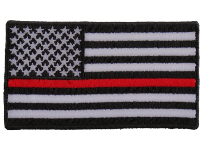 Subdued US Flag With Red Stripe Patch | Embroidered Patches