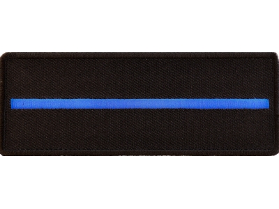 Thin Blue Line Patch For Law Enforcement | Embroidered Patches