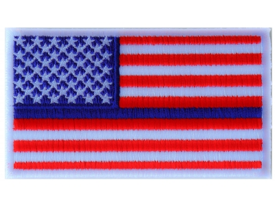 Thin Blue Line RWB American Flag Patch | Embroidered Patches