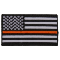 Thin Orange Line American Flag For Search & Rescue | Embroidered Patches