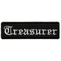 Treasurer Patch In Old English