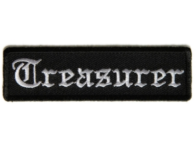 Treasurer Patch In Old English