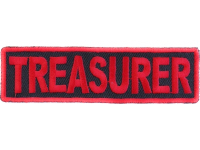 Treasurer Patch Red