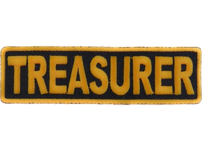 Treasurer Patch 3.5 Inch Yellow