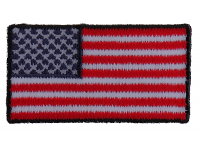 US Flag Patch Black Border 2 Inch