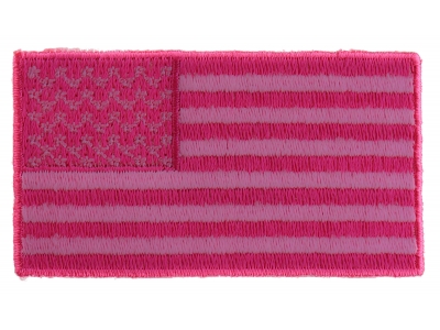 US Flag Patch Pink