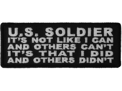 US Soldier I Did And Others Didn't Patch | US Military Veteran Patches