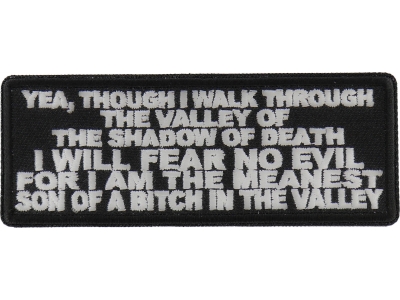 Valley Of The Shadow Of Death Patch | US Military Veteran Patches