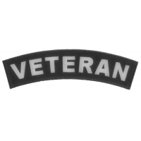 Veteran Medium Size Rocker Patch | US Military Veteran Patches