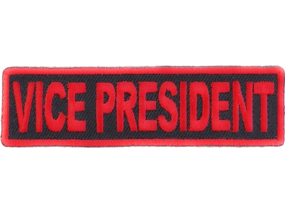 Vice President Patch Red