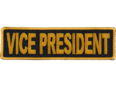 Vice President Patch 3.5 Inch Yellow