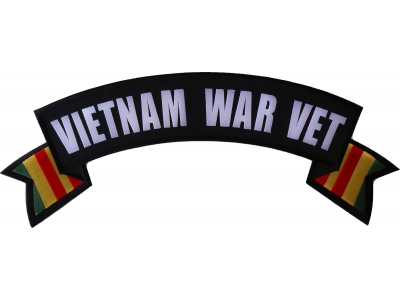 Vietnam War Vet Extra Large Rocker Patch