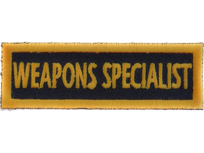 Weapons Specialist Patch | US Military Veteran Patches