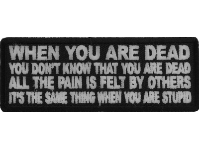 When You are Dead You Don't Know That You are Dead Patch