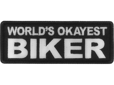 World's Okayest Biker Patch