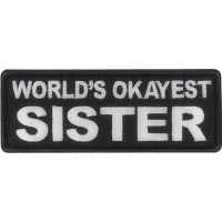 World's Okayest Sister Patch