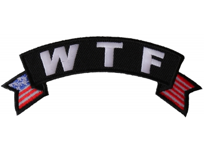 WTF Small Flag Rocker Patch