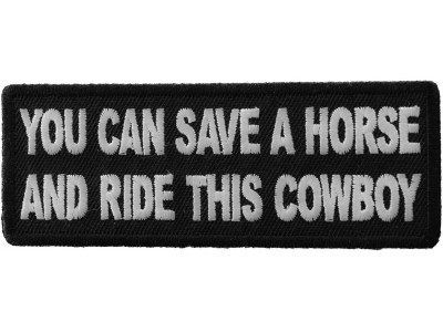 You can Save a Horse and Ride This Cowboy Patch