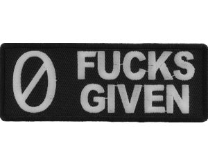 Zero Fucks Given Patch