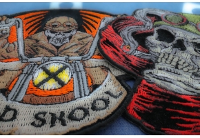 Biker Skull Patches