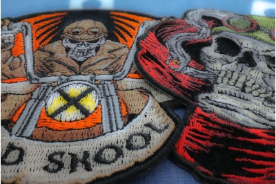 Biker Skull Patches