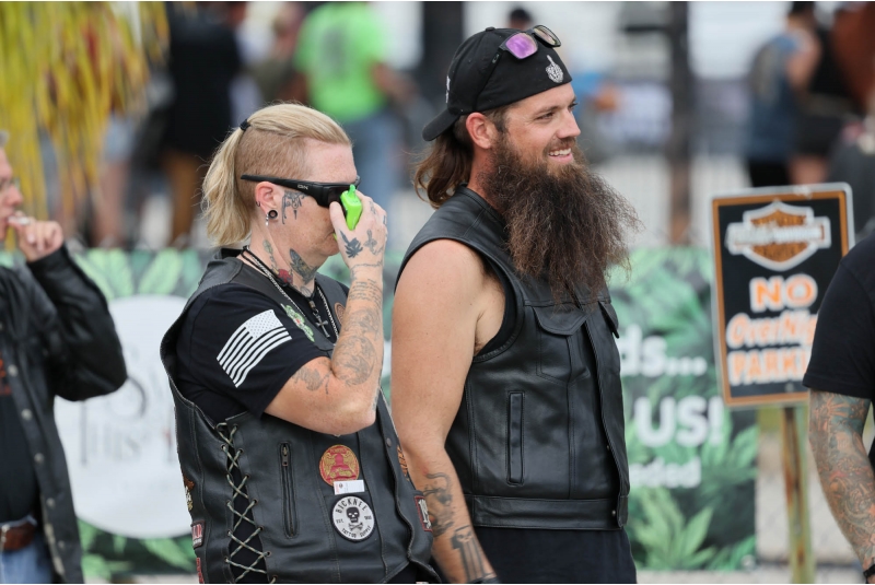 These are some Happy Bikers having a great time in Daytona