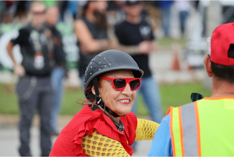 These are some Happy Bikers having a great time in Daytona