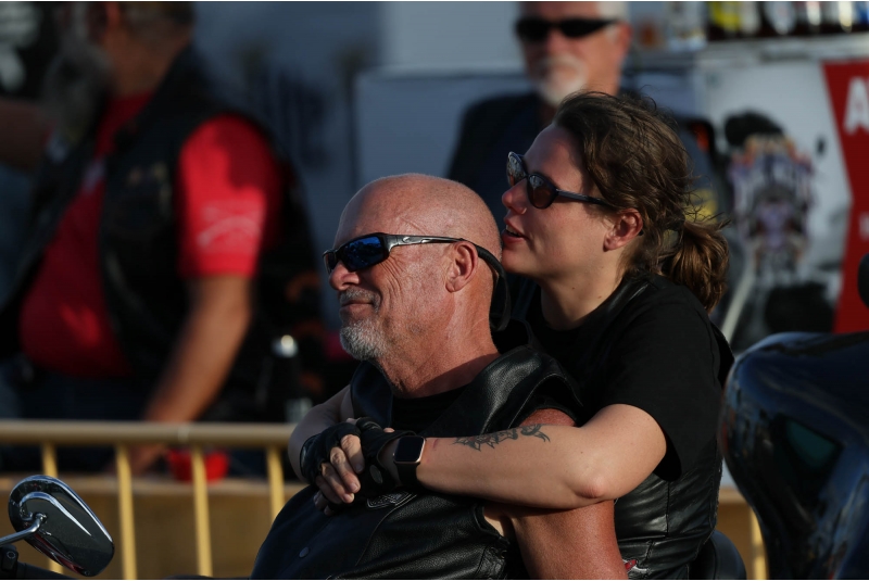 These are some Happy Bikers having a great time in Daytona