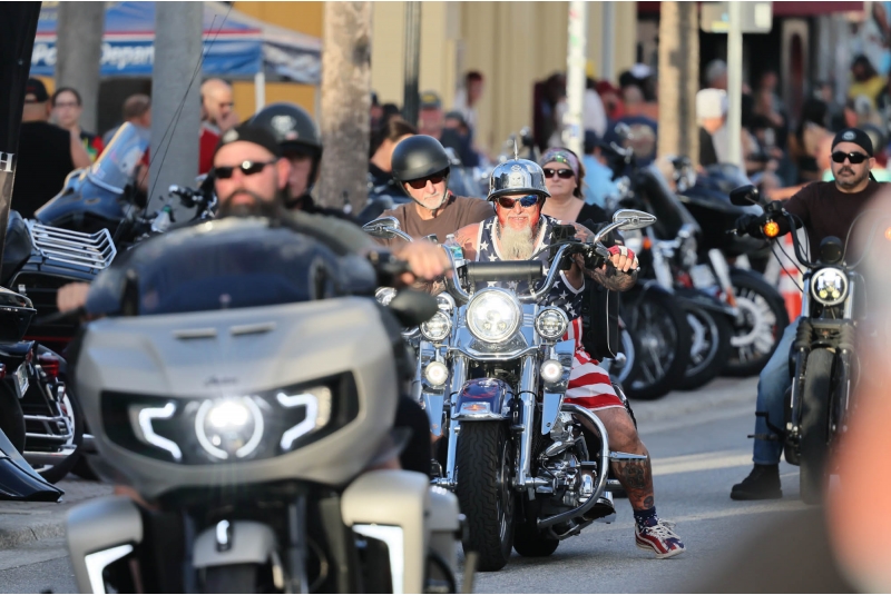 These are some Happy Bikers having a great time in Daytona