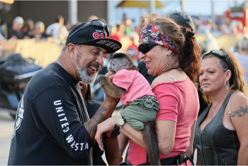 These are some Happy Bikers having a great time in Daytona