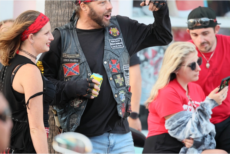 These are some Happy Bikers having a great time in Daytona