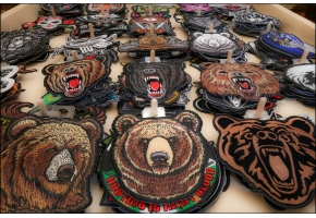 Embroidered Bear Patches