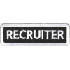 Recruiter Patch White | Embroidered Patches