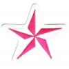 Pink And White Star Patch | Embroidered Patches