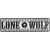 Reflective Lone Wolf Patch | Embroidered Patches