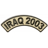 Iraq 2003 Rocker Patch | US Iraq War Military Veteran Patches