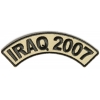 Iraq 2007 Rocker Patch | US Iraq War Military Veteran Patches