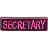 Secretary Patch 3.5 Inch Pink