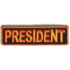 President Patch 3.5 Inch Orange