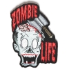 Zombie Life Small Patch With Axed Zombie | Embroidered Patches