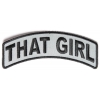 That Girl Rocker Patch Black Gray | Embroidered Patches