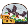 Live To Hunt Patch For Duck Hunters | Embroidered Patches