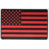 Large Red And Black American Flag Patch | Embroidered Patches